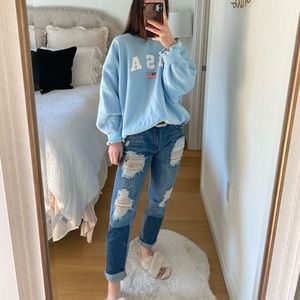 Sunset & Spring Distressed Jeans